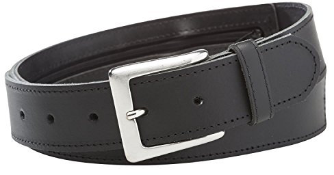 INVIDA Geldgürtel Herren mit Geheimfach, Tresor Gürtel, MADE IN GERMANY, 100% RINDLEDER, Geldversteck Gürtel, Reisegeldgürtel, Leder Gürtel mit Reißverschluss, Schwarz, 4cm Breite, 110cm Bundweite
