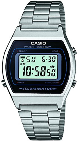 Casio Unisex ErwachseneArmbanduhr Digital Quarz Edelstahl B640WD-1AVEF