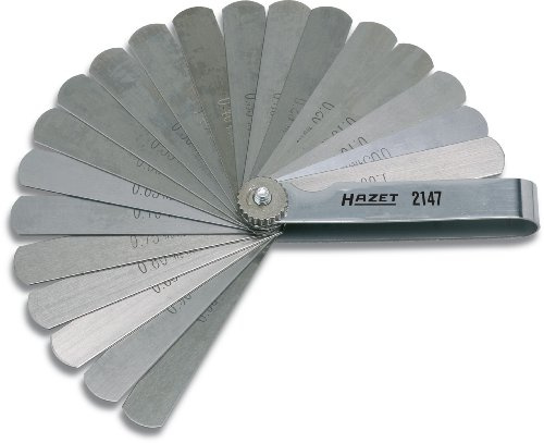 Hazet 2147 Fühlerlehre 20tlg.,  0,05 - 1,00 mm