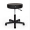 WellTouch Rollhocker | Drehhocker mit Kunstleder-Bezug | Höhenverstellbarer Arbeisthocker 48-61 cm| Professioneller Praxis, Therapie & Massagestuhl | Sitzfläche Ø 40 cm | schwarz