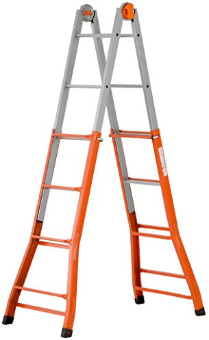 Gierre A0050 Scala telescopica in acciaio Acal100 4+5 pioli (Altezza lavoro: 4.28 m)