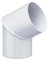 INEFA angolo per il pluviale, 60° Plastica, caso, tubo piegato, l'angolo per Regenfallrorhr, tubo downcomer - connettore, accessori, grondaie connettore tubo 75mm, 60° bianco