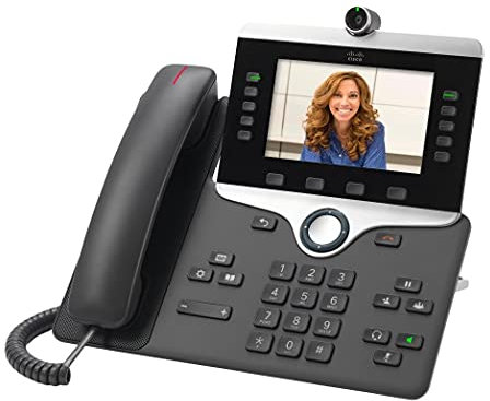 Cisco Systems IP Phone 8845, CP-8845-K9, Holzkohle