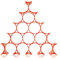 Kartell Infinity, Plastik, orange, 14.5 x 9.5 x 5.7 cm