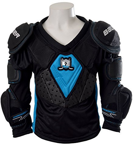Bauer Kinder Schulter und Ellbogenschutz für Eishockey PRODIGY-Serie, schwarz, S, 1046247