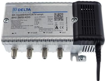 DCT Delta – BKE 36 PS KDG VPE: 1, Hausanschlussverstärker KDG B (3.2) und C (3.2) 1 GHz 35 dB, RW 65 MHz Verstellvorrichtung Ebene 25 dB