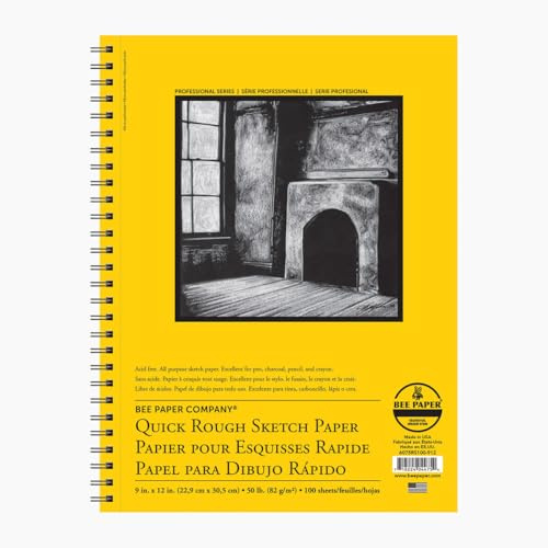 Bee Paper - 8x 10 Quick Rough Sketch Paper Pad, 100 Sheets