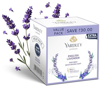 Yardley English Lavender Luxury Soap, 3x100gm