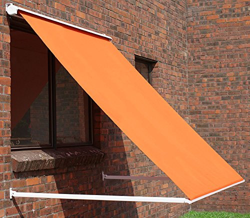 Primrose 1m Half Cassette Drop Arm Window Awning (Terracotta)
