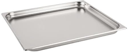Vogue K801 acero inoxidable 2/1 Gastronorm Pan, 40 mm