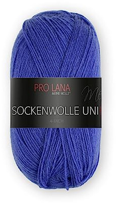 Pro Lana Sockenwolle Uni 4-fach 425 - blau