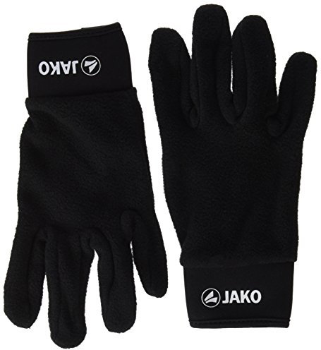 JAKO Kinder Feldspielerhandschuhe, Schwarz, 7, 2505