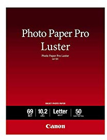 Canon LU-101 LTR(50) Luster Photo Paper Letter, 50 Sheets (LU-101 LTR)