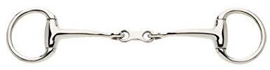 Shires Small Ring French Link Eggbutt Bradoons Double Jointed Bits Eggbutt, 5.25-Inch