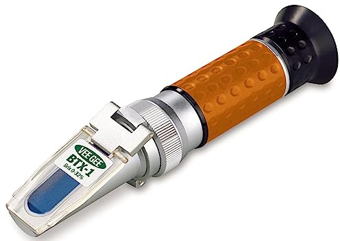 Vee Gee Scientific BTX-1 Handheld Refractometer, with Brix Scale, 0-32%, -0.2% Accuracy, 0.2% Resolution, 10 to 30 degree C ATC