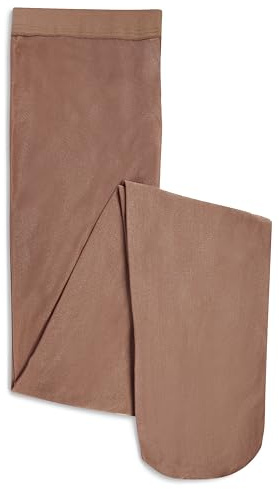 Danskin Collant scintillant à pieds pour femme, toast, D