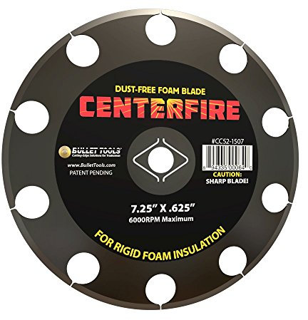 BULLET TOOLS 7 1/4 Inch Circular Rigid Foam Blade, Foam Saw Blade