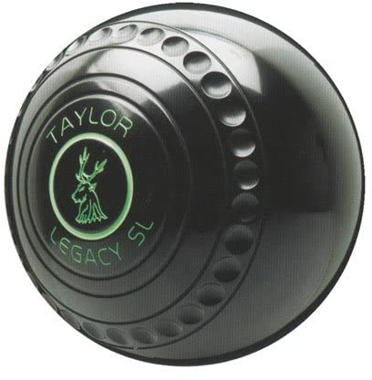 Taylor Legacy SL Slimline Progrip Black Heavy Short Mat Bowls - Pair