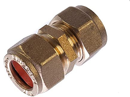 12mm Compression Straight Coupling Brass Plumbing Pipe Fitting Thunderfix