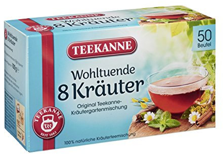 Teekanne 8 Kräuter 50 Beutel, 12er Pack (12 x 100 g)