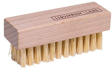 Liquiproof LABS Premium Vegetable Fibre Brush for applying our protector and shoe cleaning. 100% vegan. Natural bristles. For shoes trainers sneakers.