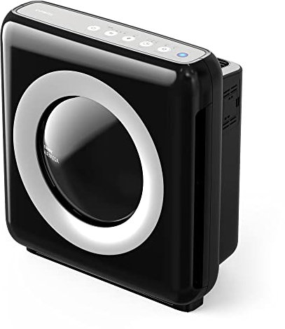 Coway AP-1512HH Mighty Air Purifier with True HEPA and Eco Mode, black/silver, 16.8 x 18.3 x 9.6
