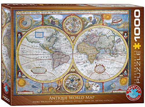 EuroGraphics EG60002006 Puzzle Antique World Map, mehrfarbig