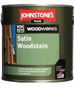 2.5LTR - JOHNSTONE'S WOODWORKS SATIN WOODSTAIN EBONY