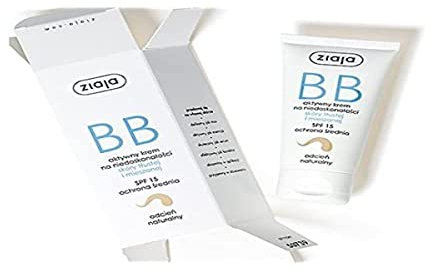 Ziaja BB Creme für fettige Haut und Mischhaut Creme, Natürliche Tönung, 50 ml