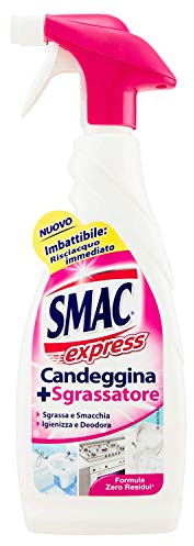 Smac Express - Sgrassatore con Candeggina, Detergente Spray con Azione Sgrassante e Igienizzante, 650 ml