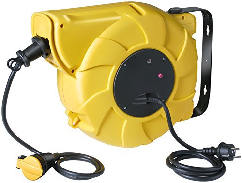 Brennenstuhl Box Electric Elektrische, automatische Kabeltrommel, ABE, gelb, 1241201