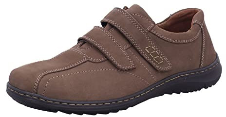 Waldläufer Herren Slipper Schuhe Herwig Halbschuh Veloursleder Freizeit Elegant Slip-Ons Uni Klettverschluss bequem Freizeit