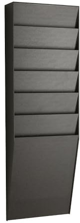 Paperflow A4 V1 X 6.01 Polystyrol Rahmen/Wand Datei Box – Schwarz