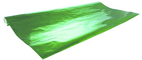Clairefontaine 354150C - Un Rouleau De Papier Métallisé - 1 face - 2x0,70m - 80g - Couleur : Vert - Emballage Cadeau, Emballage Extérieur, DIY, Loisirs Créatifs