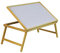 Folding Wooden Bed Tray with Angle Adjustable Tray Lap, Serving, Breakfast in Bed,Table for Eating or Work Use Laptops, do Puzzles and Read With Folding Legs Use on Beds or on your Lap on Chairs
