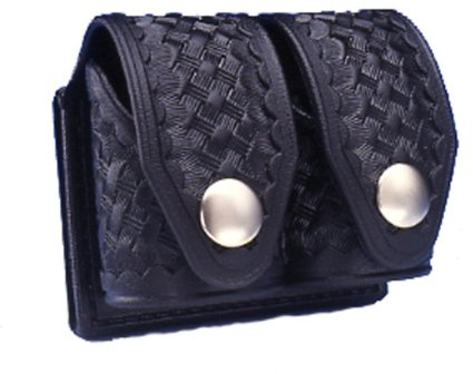 HKS 203L-BW Double Speedloader Case (Black) (Large) (Basketweave)