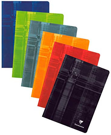 Clairefontaine 63126C Heft (DIN A4, 40 Blatt, 90g, liniert) 1 Stück farbig sortiert