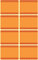 AVERY Zweckform 59370 GefrierEtiketten temperaturbeständig bis zu -20°C 40 Aufkleber orange rot