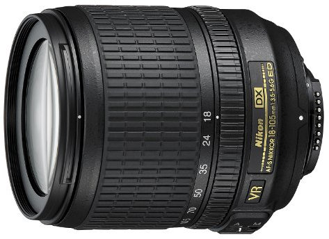 Nikon Obiettivo Nikkor AF-S DX 18-105 mm f/3.5-5.6G ED VR, Nero [Nital Card: 4 Anni di Garanzia]