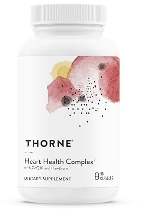 THORNE - Heart Health Complex - with CoQ10, Taurine and Hawthorn - Coenzyme Q10 Supplement with Minerals, Amino Acids, and Botanicals - 90 Capsules