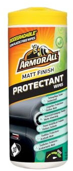 ARMOR ALL Toallitas para Salpicaderos - Acabado Mate 30UDS - Limpieza en un Paso, Fragancia Cítrica, Óptimo para Uso Automotriz y Doméstico