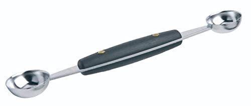 KitchenCraft Doppio battipanni / Paletta Parisienne, in acciaio inox con impugnatura confortevole, 2,4 / 3 cm (1 / 1,3'')