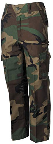 MFH Pantalon BDU de l'armée américaine, pour garçons et Filles (Woodland/M (134/140))