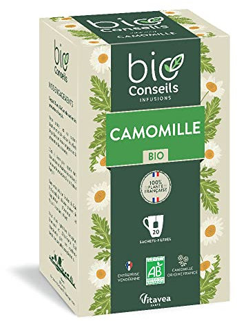 BioConseils - Infusion camomille bio - camomille origine France - 20 sachets