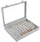 BASUWELL Velvet Glass Necklace Bracelet Anklet Display Storage Holder Jewellery Storage Box Case Organiser