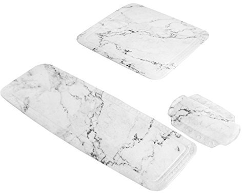 Kleine Wolke Nackenpolster Marble Anthrazit 32 x 22 cm