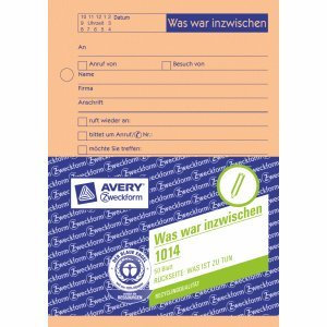 Avery Zweckform 20 x Vordruck was war inzwischen A6 VE=50 Blatt