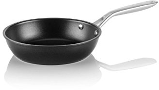 TECHEF - Onyx Collection 8-Inch Nonstick Frying Pan Skillet, PFOA-Free, Dishwasher Oven Safe, Stainless Steel Handle, Induction-Ready, Made in Korea (8-inch)