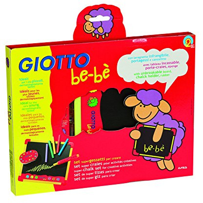 Giotto be-bè Set con Lavagna + Super gessetti ed accessori per creare