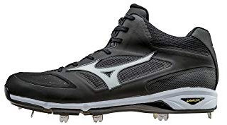 Mizuno Herren Dominant Ic Mid Baseballschuh, schwarz/weiß, 39 EU